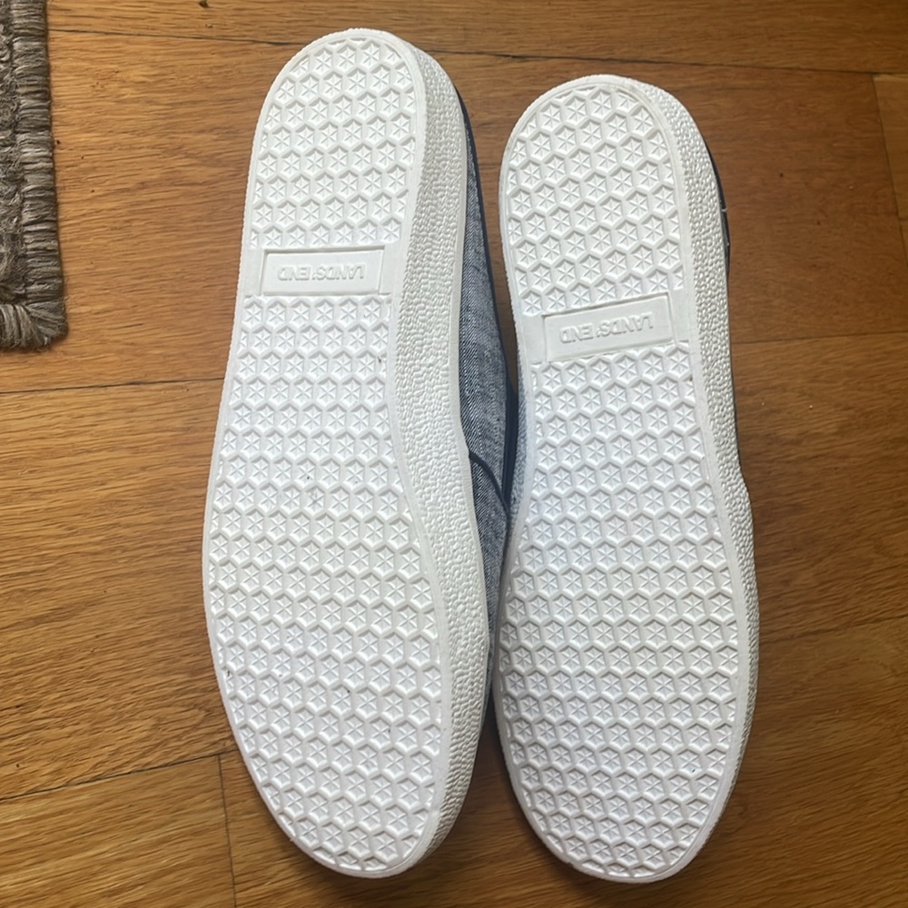New Lands' End Blue Loafers Slip-On Shoes Casual Comfort, 9 B - Picture 2 of 4